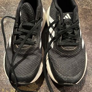 Adidas Black and White Running Shoes